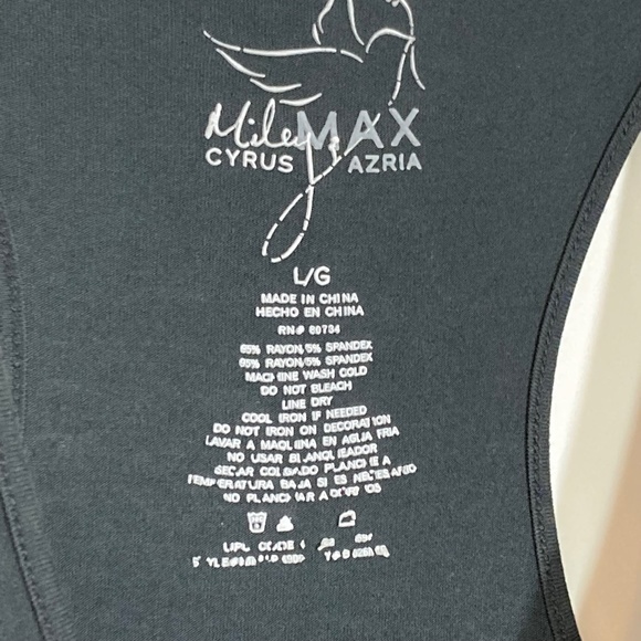 Miley Cyrus + Max Azria Sequin Bow Black Black Racer Back Tank Top - Picture 4 of 4